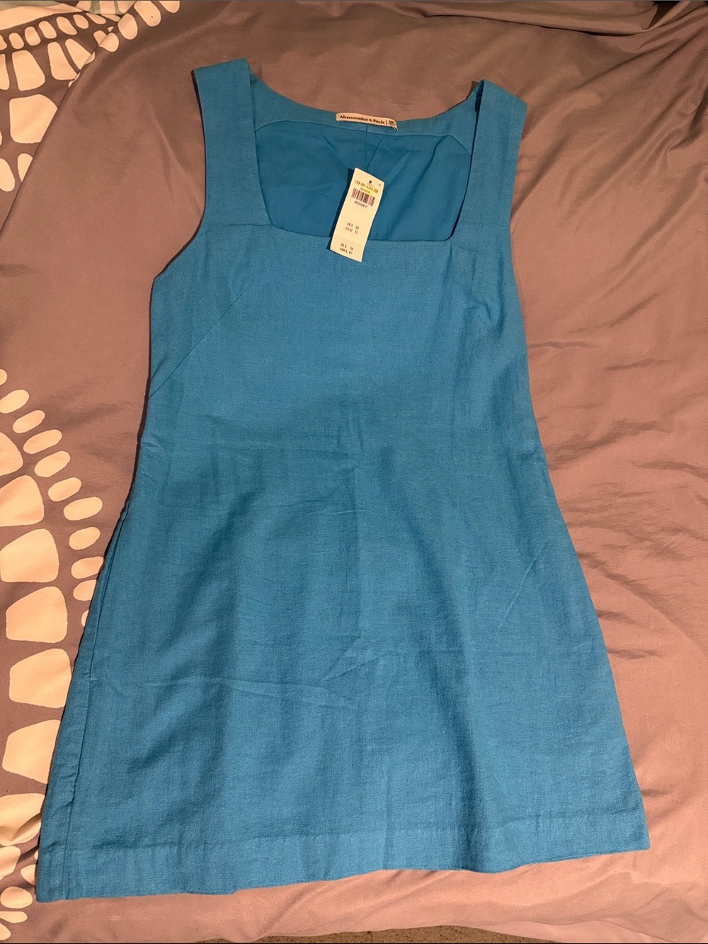 NWT Abercrombie & Fitch Bright Blue Sleeveless Shift Dress
